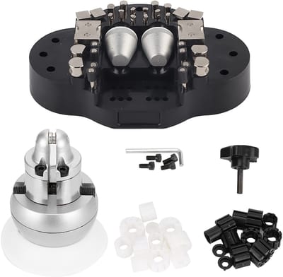 Dailygoods- Graveur Tool - Sieraden Graveren - Bankschroef Bevestigingsblok - Universele Rotatie Basis - Ball Bankschroef - Hoogwaardige Kwaliteit - Graveermachine