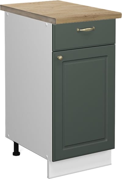 Vicco Fame-Line Keukenonderkast – 40 cm, WB Eik Groen-Goud Landhuis