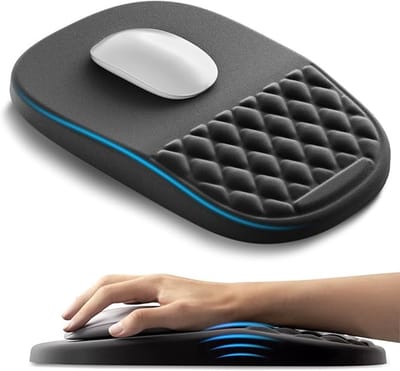 Ergonomische bureaumat met polssteun en gelkussen