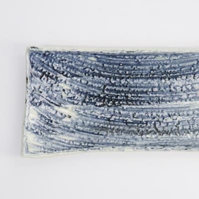Tokyo Design Studio - Rechthoekig Sushi Bord - Blauw/Wit - 48 x 17 x 3,9 cm