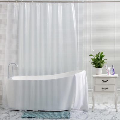 Transparante Douchegordijn Waterdicht 180x200cm voor Badkamer - Moderne Decoratie en Makkelijk Onderhoud