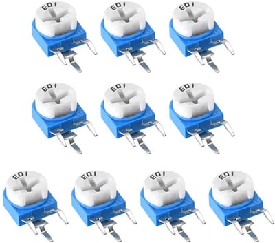 Trimmer Potentiometer - Variabele Weerstand - Elektronica Reparatie - Boven Aanpassing - 10K Ohm - null