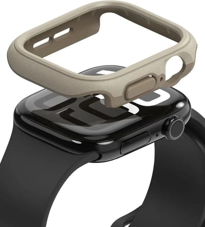 Ringke Onyx - Hoesje Geschikt voor Apple Watch 11/10 46MM - Bumper Case Sand