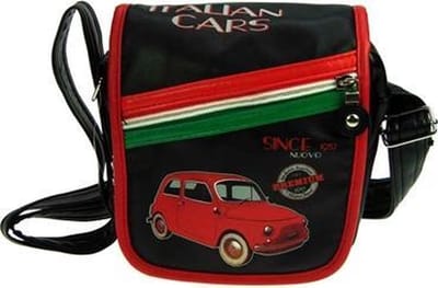 Creaciones Jugavi - Unisex - Schoudertas Zwart - Italian Cars