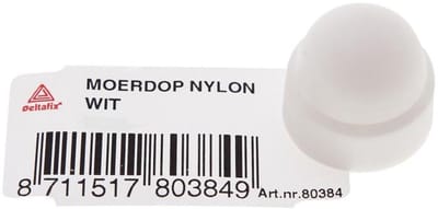 Deltafix - Moerdop m10 nylon wit