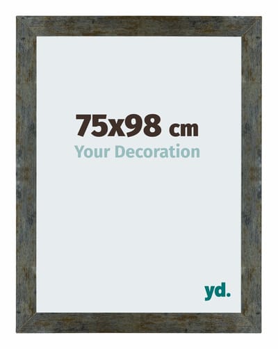 Your Decoration - Fotolijst 75x98 cm - MDF - Blauw Goud Gemeleerd - Mura