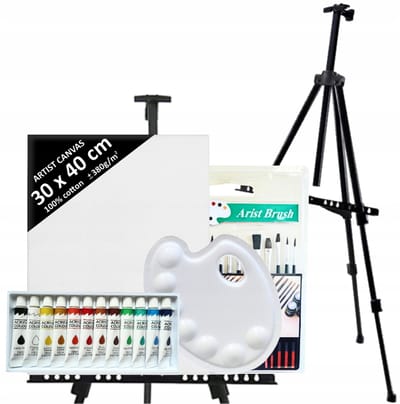 Compleet Schilderset met Ezel, Acrylverf en Kwasten