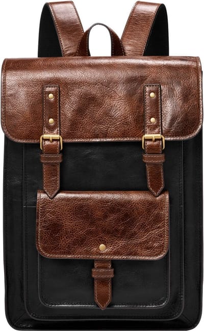 FOSSIL Laptop rugzak Rugzak met laptopvak Greenville Backpack Onyx Bruine Veelkleurig
