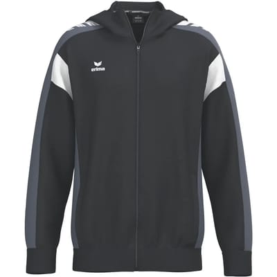 Erima Celebrate 125 Trainingsjack Met Capuchon Heren - Zwart / Slate Grey | Maat: XXL