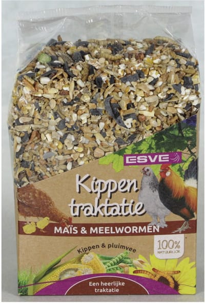 Esve Kippentraktatie - Kippenvoer - Mais Meelwormen 475 g