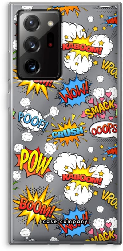 Case Company® - Hoesje geschikt voor Samsung Galaxy Note 20 Ultra / Note 20 Ultra 5G hoesje - Pow Smack - Soft Cover Telefoonhoesje - Bescherming aan alle Kanten en Schermrand