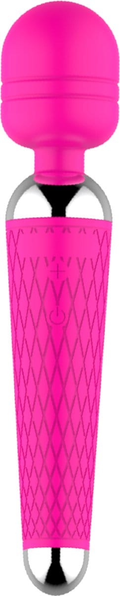 Cupitoys® Wand vibrator met reliëf - 20cm - Roze - 16 standen - Vibrators voor vrouwen en mannen - Sex toys voor vrouwen en mannen