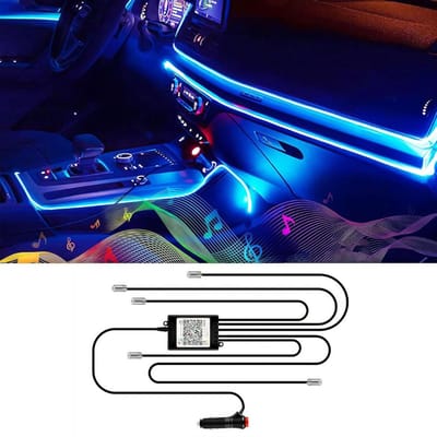 CLVP® Auto Interieur Verlichting - Led Strip Auto – 6M – Met App - RGB