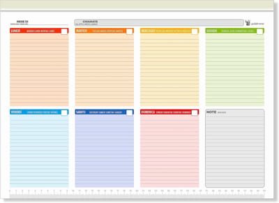 Grote Weekplanner voor Bureau - Bureu Organizer & Weekagenda - 43x31 cm