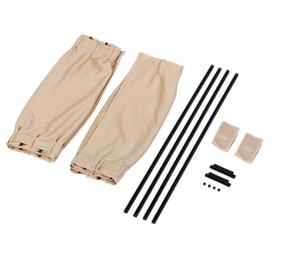 Dailygoody - Set van 2 Autogordijnen - Zonwering voor Zijramen - Hittezonwering - Beige Grijs Zwart - Universele Voorruit - Geschikt voor SUV's - Mode