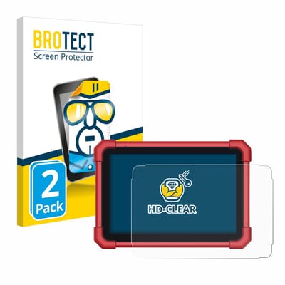 BROTECT - Screenprotector voor Launch X-431 Euro Turbo II - Folie Beschermfolie transparant 2 Stuks