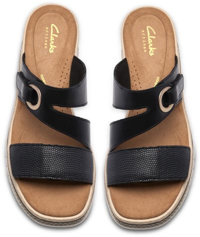 Clarks - Dames slipper met hak - Kidiki Cove - 26185952 - Zwart maat 38