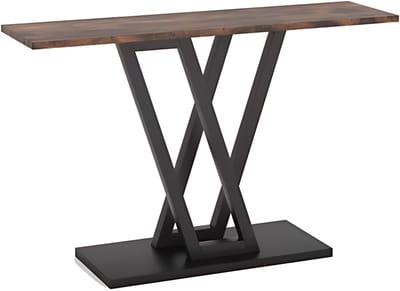 Consoletafel 110cm Bruin - Wandtafel, Haltafel en Gang of woonkamer - Voor Eetkamer, Woonkamer en Kantoor