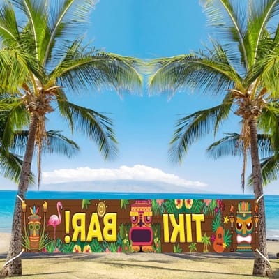 Hawaiiaanse Feestbanner - Tropische Decoratie Luau - Feestdecoratie Buiten - Duurzaam Polyester Materiaal - 270 x 35 cm - Hawaii-A