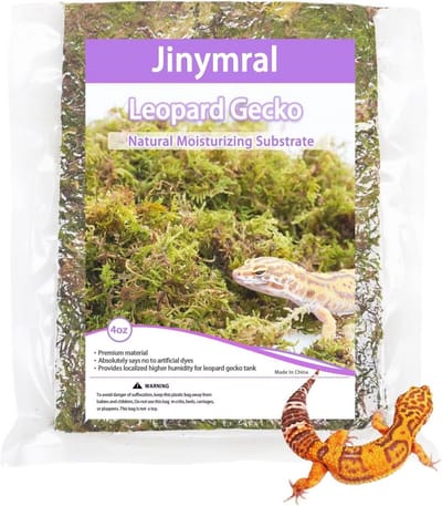 SnelShoppen - Leopard Gecko Tank Accessoires - Ideale Terrarium Decoraties - 4oz Substraat - Natuurlijke Bodembedekking - Duurzaam Materiaal