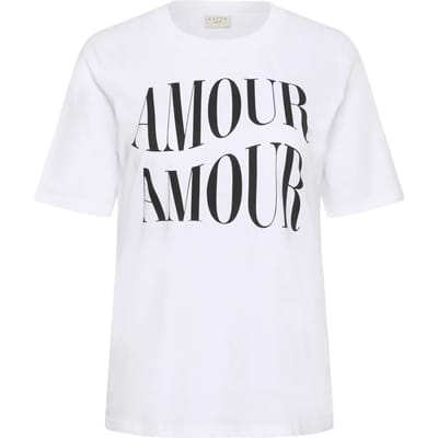 Dames-T-shirt KAFFE Curve Chari