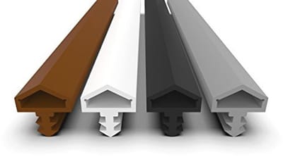 Deurafdichting 5m - 4mm groefbreedte / 7mm groefdiepte / 12mm vouw - anti-rekdraad voor huisdeur en kamerdeur