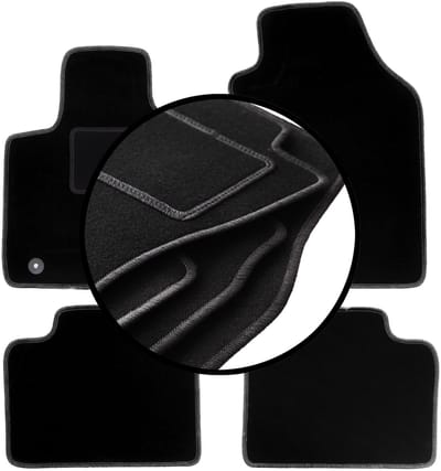 Complete set veloursmatten voor: Lancia Ypsilon III hatchback (2011-)