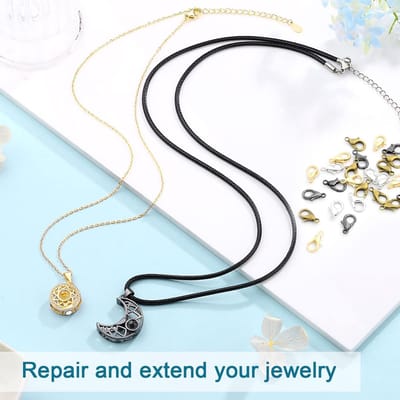 Karabijnsluitingen - Sieraden Haken - Ketting Armband Maken - 100 Stuks Set - 30 mm Lengte - Zilverkleurig