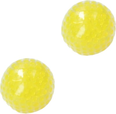Banzaa Anti stressbal Mesh 7cm ‒ NEW Extra Dikke Ballon ‒ Set 2 Stuks Geel
