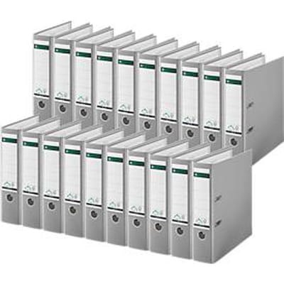 LEITZ® Map 1010, DIN A4, rugbreedte 80 mm, 20 stuks, grijs