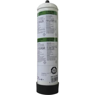 86% argon - 14% C02 Lasgas wegwerpfles 1 liter - M10