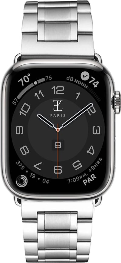 Elysian horlogebandje geschikt voor Apple Watch - Schakelband - 316L Roestvrij Staal - 22mm - Quick Release - Verstelbaar - Series 1/2/3/4/5/6/7/8/9/10/11/SE/Ultra(2/3) - Apple Watch Bandje 42/44/45/49mm