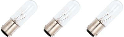 Signaallamp Ba15d 30V 3W - 100 mAh - 3 stuks - T16 Gloeilamp Ø16mm - 54mm - 2500K - Dimbaar