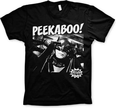 DC Comics Batman Heren Tshirt -2XL- Peekaboo! Zwart
