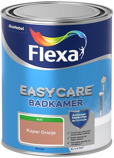 Flexa - Easycare Badkamer - Koper Oranje - Mengverf - 1 L
