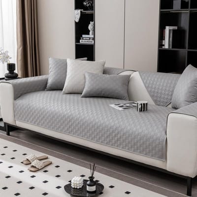 Nieuwe waterdichte L-vormige bankhoes Plaid stof Universele antislip huisdier hond kinderbankmathoezen Woonkamerbanken Hoezen 70x70cm 1pcs