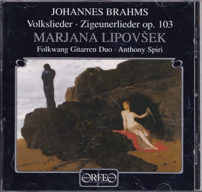 Volkslieder/Zigeunerlieder Op. 103 - Johannes Brahms - Marjana Lipovsek (sopraan), Folkwang Gitarren Duo, Anthony Spiri (piano)