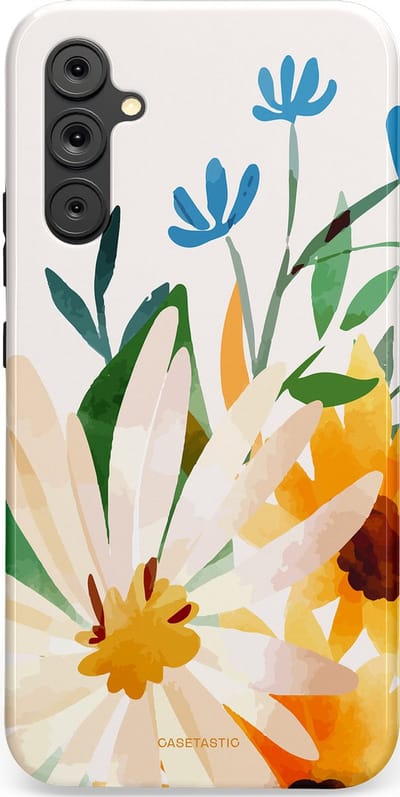 Casetastic Hoesje Geschikt voor Samsung A34 (5G) - Stijlvolle Beschermende Duo-layer Case - Veld vol zon