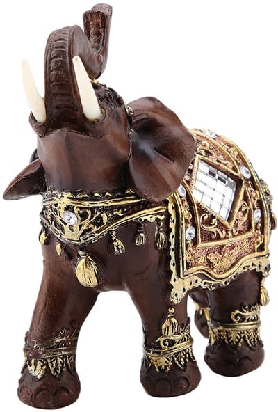 Dailygoods- Olifant Beeld Geluk - Hars Sculptuur - Decoratie voor Thuis - Feng Shui - Antislip Onderkant - 3 Maten beschikbaar