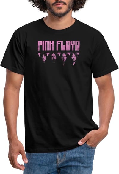 Pink Floyd Logo Roze T-Shirt Heren