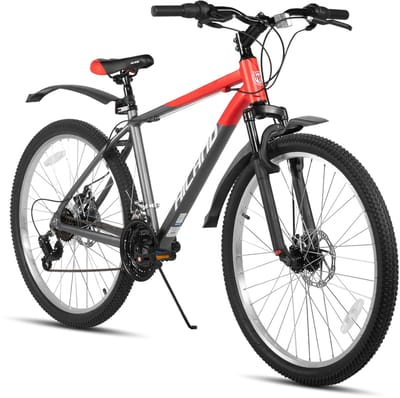 HILAND Mountainbike - 26 Inch - 18 Versnellingen - Mechanische Schijfremmen - Verende Voorvork - MTB voor Heren & Dames