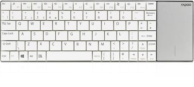 Draadloos multimedia toetsenbord touchpad E2710 Wit QWERTY