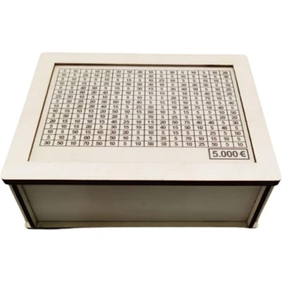 500/3000/10000 Euro Houten Spaarpot met Teller Spaarvarken Munt Contant Geld Container Kinderen Volwassenen Geld Besparen Koffer Vintage Spaarpot