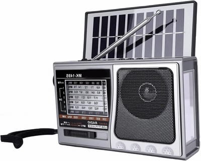 Draagbare Noodradio - Zonne-energie Radio Zaklamp - Kamperen Noodsituaties - Bluetooth FM AM SW