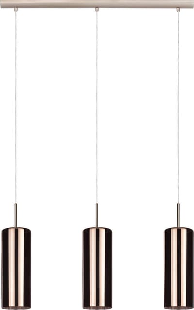 EGLO Selvino - Hanglamp - E27 - 71 cm - Koperkleurig glas