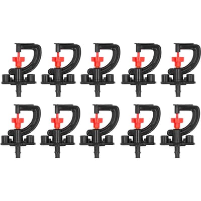 10 Pièces Buse de Pulvérisation à Réfraction Type G Micro Buse Rotative Arroseur d'Arrosage pour Serre black