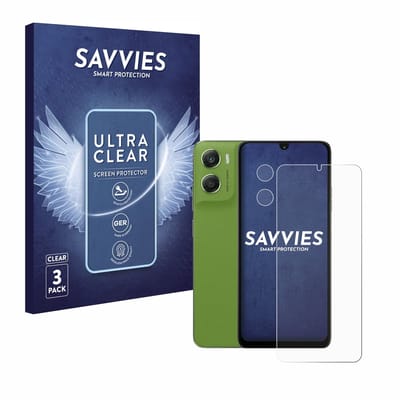 Savvies - Screenprotector voor Motorola Moto G06 Power (Voor+Camera) - Folie Beschermfolie transparant 6 Stuks