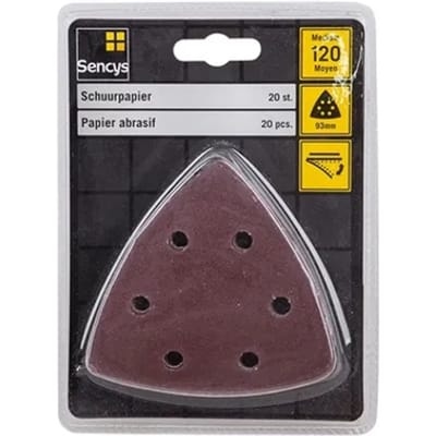 Sencys Schuurpapier K120 93mm – 20 Stuks
