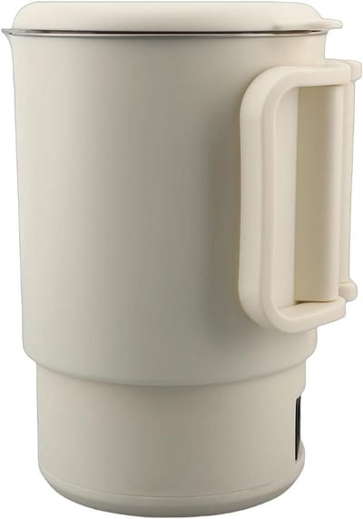 Greensen Wax Smelt Kit, 600W 800ML Elektrische Waxsmelter voor Kaarsen Maken met 2 Temperatuurinstellingen, Anti-Aanbaklaag, Opvouwbare Handgreep, Thermometer, Lont Accessoires