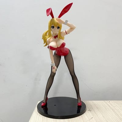 41CM FAIRY TAIL B-STYLE Lucy Heartfilia Bunny ver meisje figuur hard PVC Spel Beeld Anime Model Actie Volwassen Pop speelgoed cadeaus brown